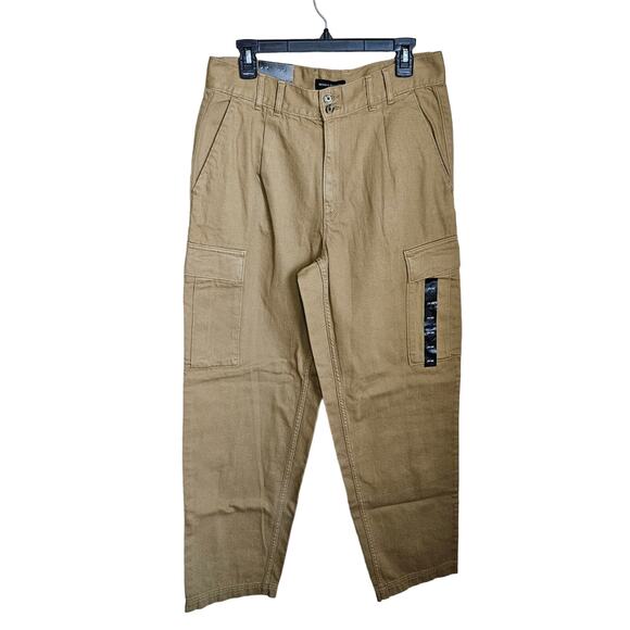 Banana Republic Lou Twill Cargo Pant Whiskey Women Size 29 / 8 High Waist Preppy - Picture 3 of 11